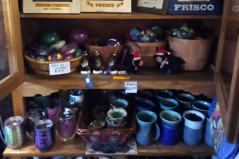 The mugs from Round The Mountain Gift Shop